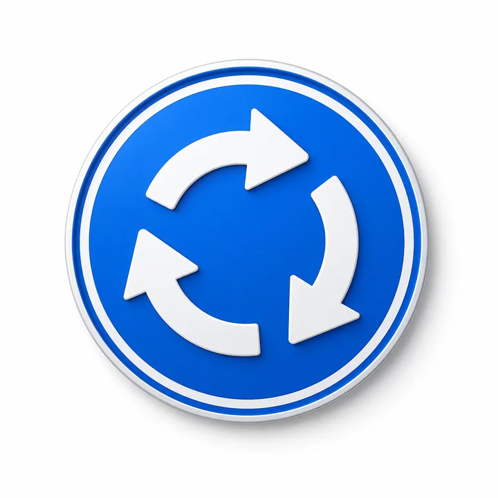 Dutch roundabout and traffic flow